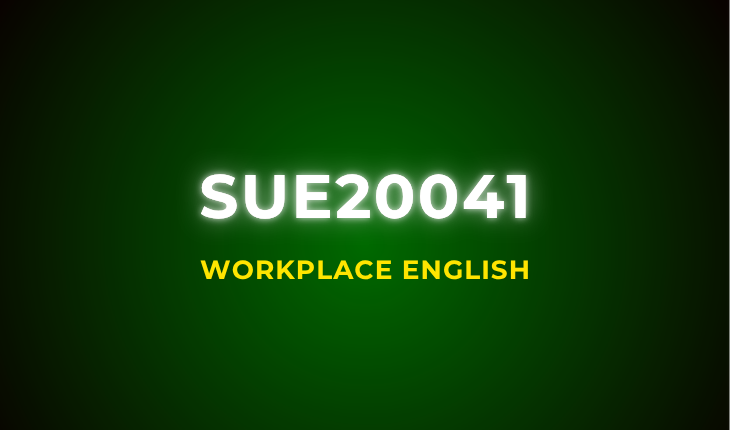 SUE20041 Workplace English