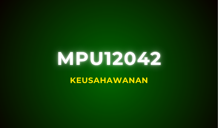 MPU12042 Keusahawanan